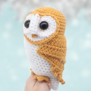 Haakpatroon amigurumi-vogel kerkuil - pdf-zelfstudie digitaal bestand