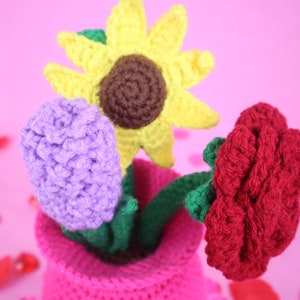 Flower Vase Amigurumi Crochet Pattern PDF Digital File Tutorial image 4