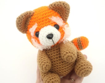 Red Panda Amigurumi Animal Crochet Pattern - PDF Digital File Tutorial