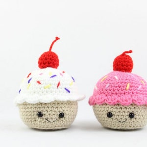 Cupcake Food Amigurumi Crochet Pattern PDF Digital File Tutorial image 3