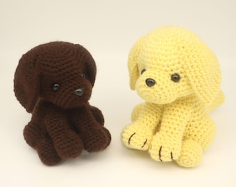 Labrador Dog Amigurumi Animal Crochet Pattern - PDF Digital File Tutorial