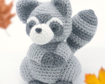 Raccoon Amigurumi Crochet Pattern - PDF Digital File Tutorial