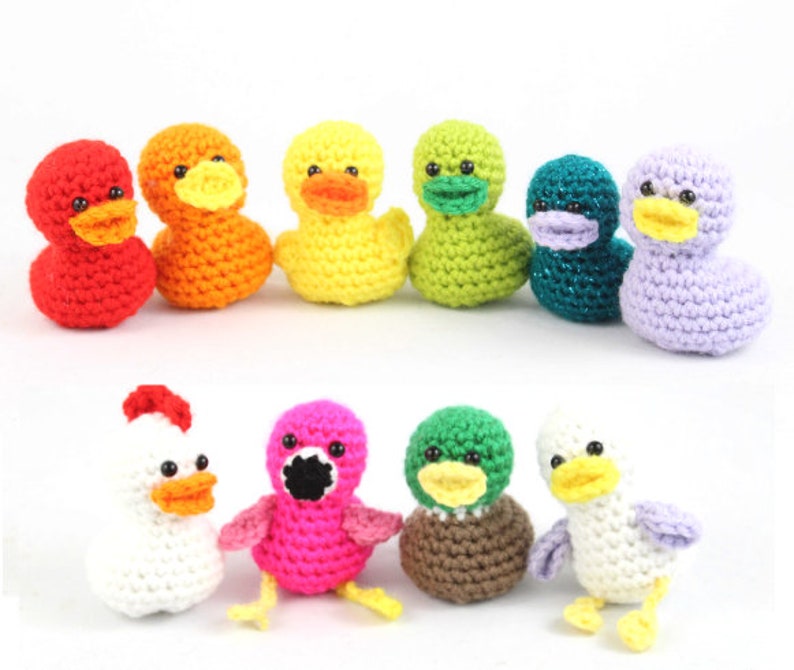 20 Minute Duck Amigurumi Crochet Pattern PDF Digital File Tutorial image 1