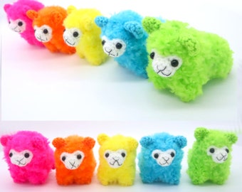 Mini Fuzzy Alpacas Amigurumi Scrap Yarn Crochet Pattern - PDF Digital File Tutorial