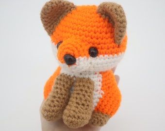 Fox Amigurumi Animal Easy Crochet Pattern - PDF Digital File Tutorial