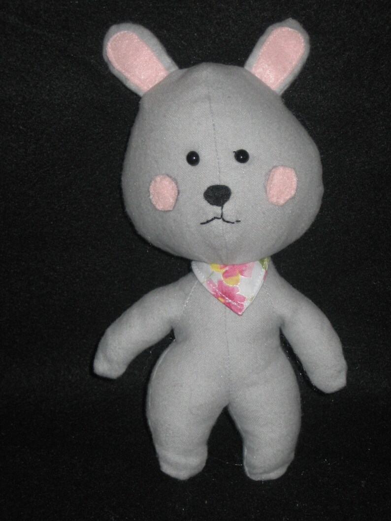 Grey Rabbit Doll GRAY Bunny,stuffed Animal,toy,plushie - Etsy
