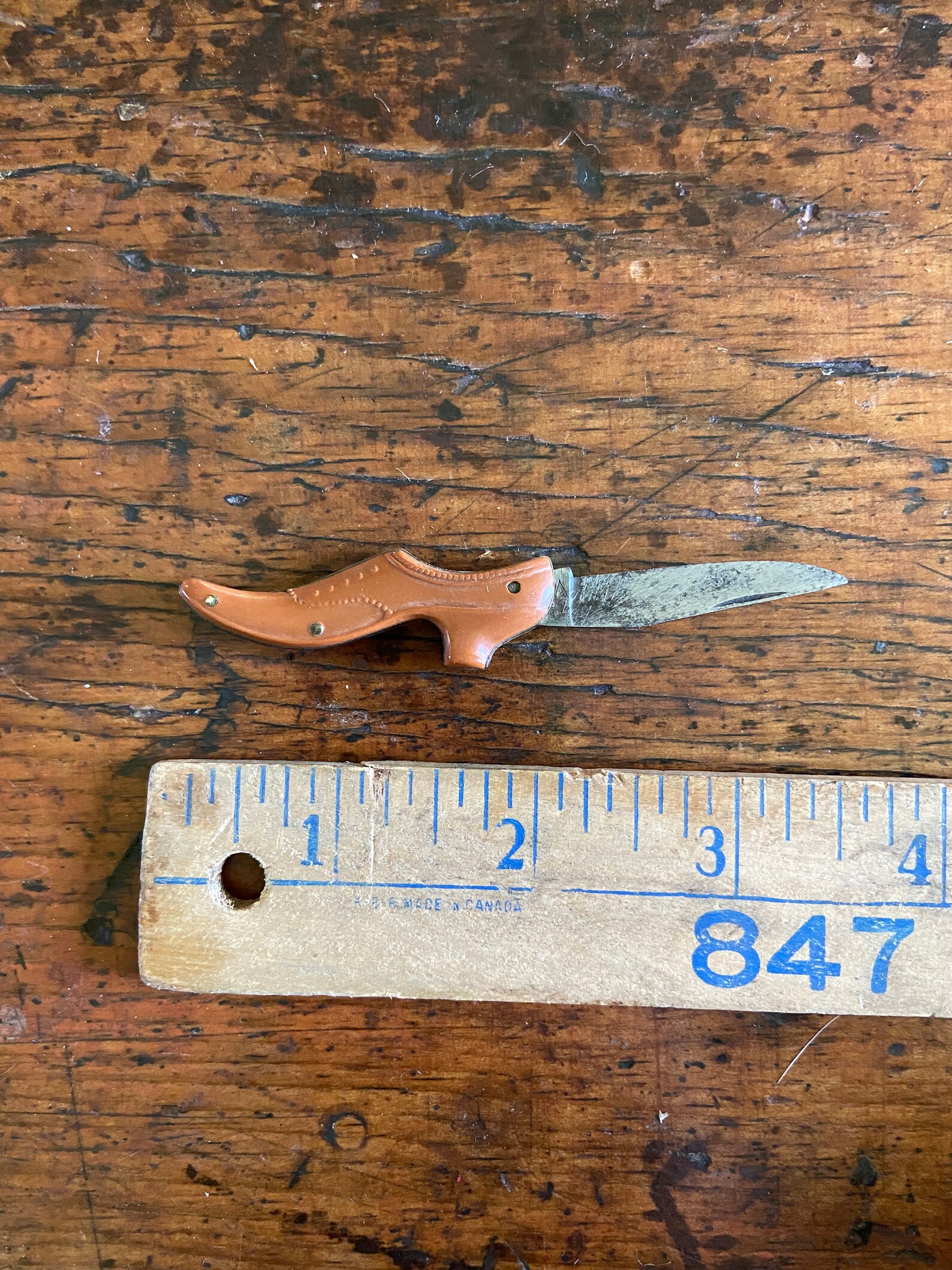 Vintage Bakelite Shoe Pocket Knife 1940's Etsy