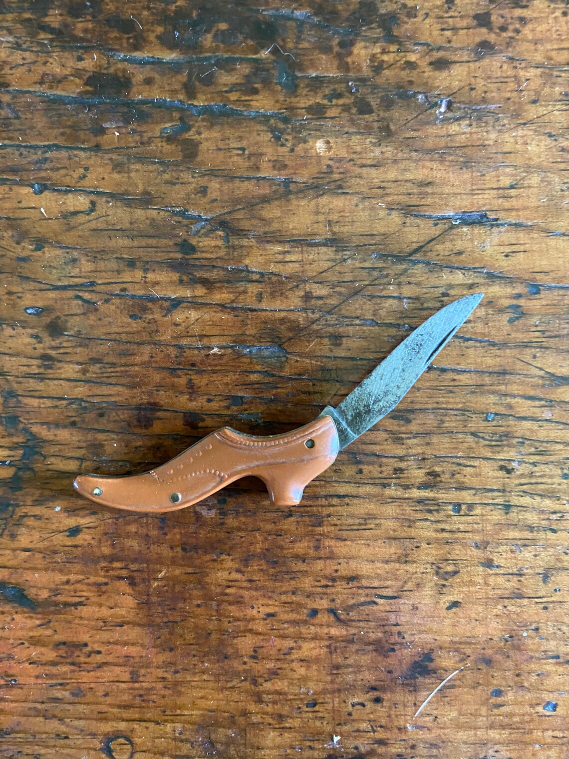 Vintage bakelite shoe pocket knife 1940's Etsy