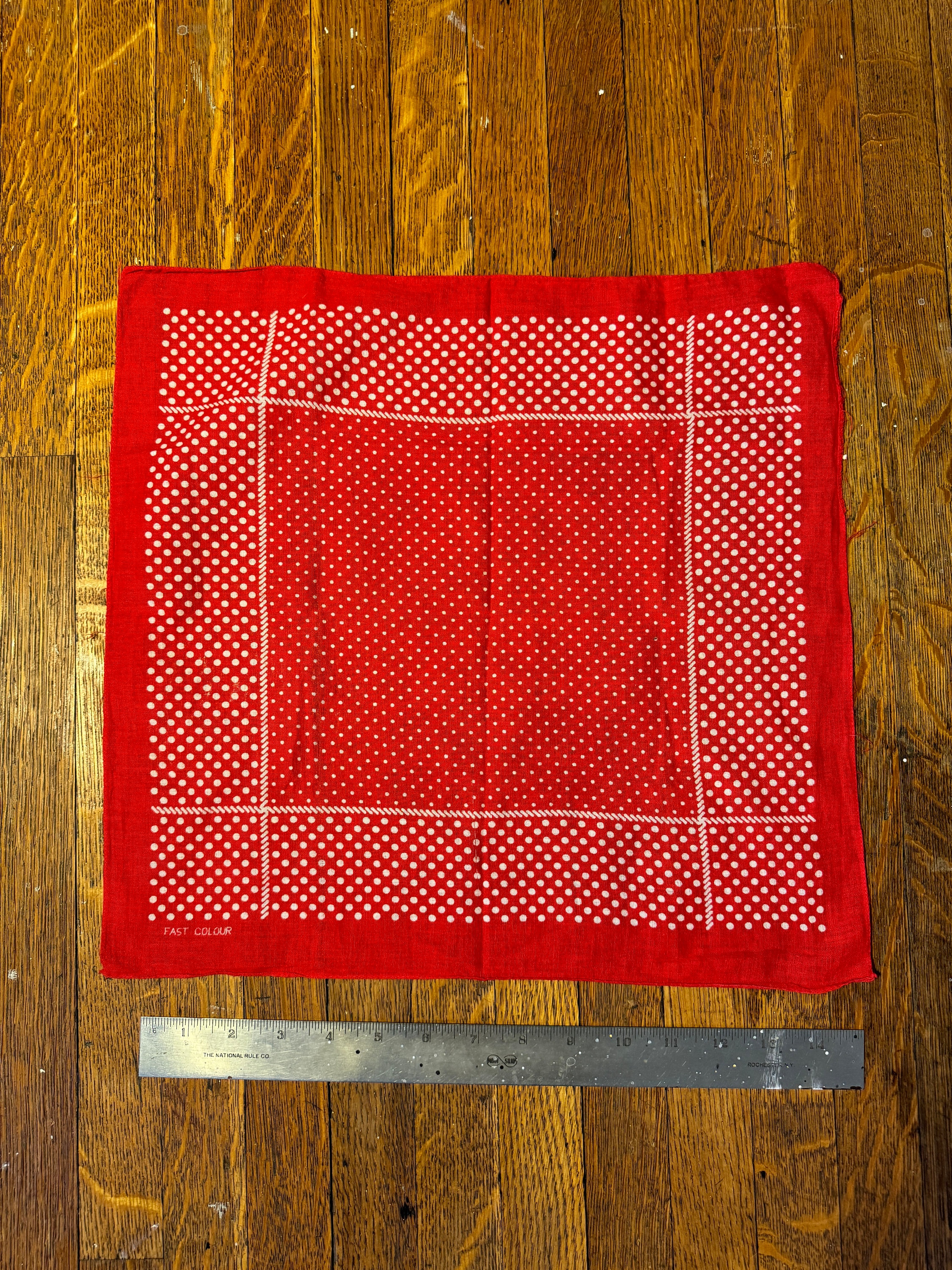 小物 60s Dot a Bandanna Vintage 1960's Small Red Polka Dot Whirling Log Bandana - Etsy