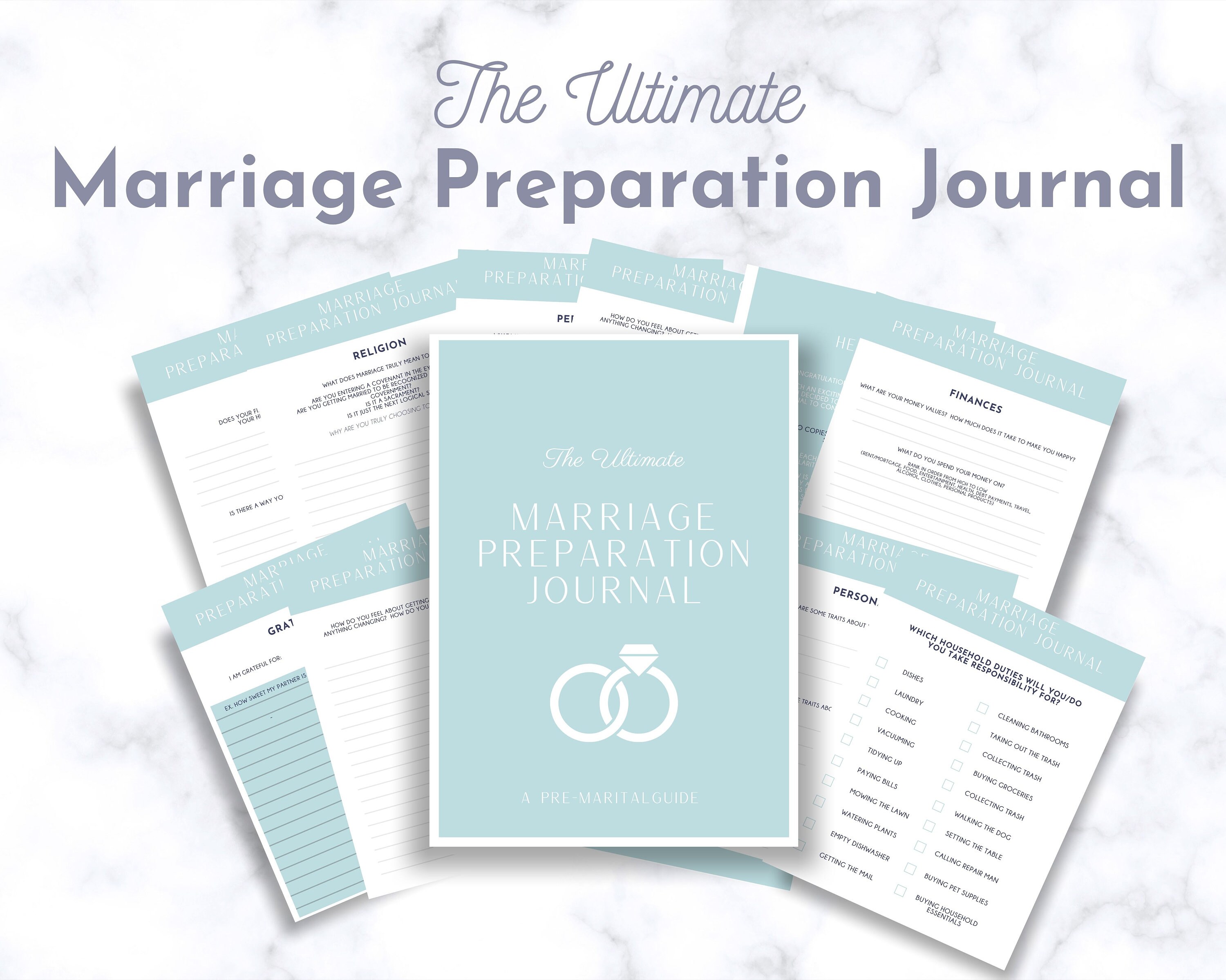Marriage Worksheet - Etsy