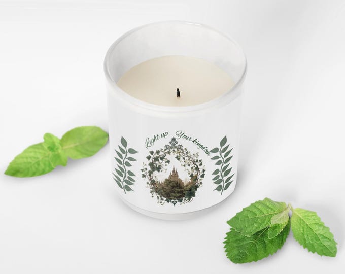 Nature-Inspired Soy Candle, Eco-Friendly Scented Candle, Relaxation Gift, Aromatherapy, Meditation Decor, Greenery Home Essential