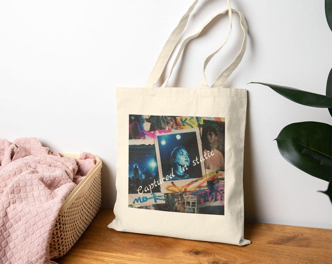Vibrant Art Tote Bag, Eco-Friendly Shopping Tote, Customizable Beach Bag, Artistic Gift Idea, Reusable Bag for Art Lovers