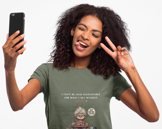 Funny Coffee Lover T-Shirt, Unisex Graphic Tee, Caffeine Addict Shirt, Gift for Coffee Lovers, Casual Everyday Wear