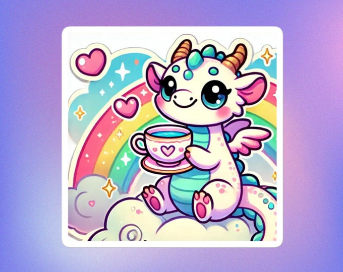 Charming Dragon Bubble-free stickers
