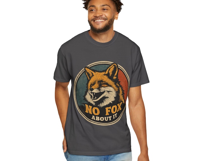Funky Fox T-Shirt, Funny Animal Gift, Cute Graphic Tee, Eco-Friendly Apparel, Casual Wear, Unisex Fashion