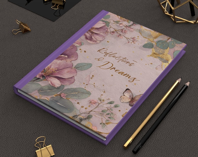 Matte Hardcover Journal, Elegant Lined Writing Notebook, Minimalist Stationery, Daily Diary, Gift for Writers & Students