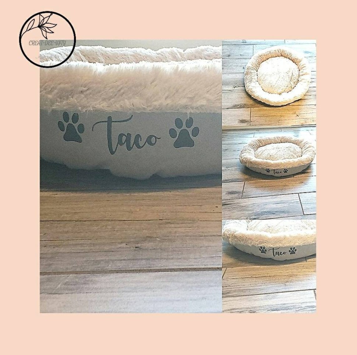 Personalized Dog or CAT Bed SMALL Dog Bed With Name CAT Bed | Etsy
