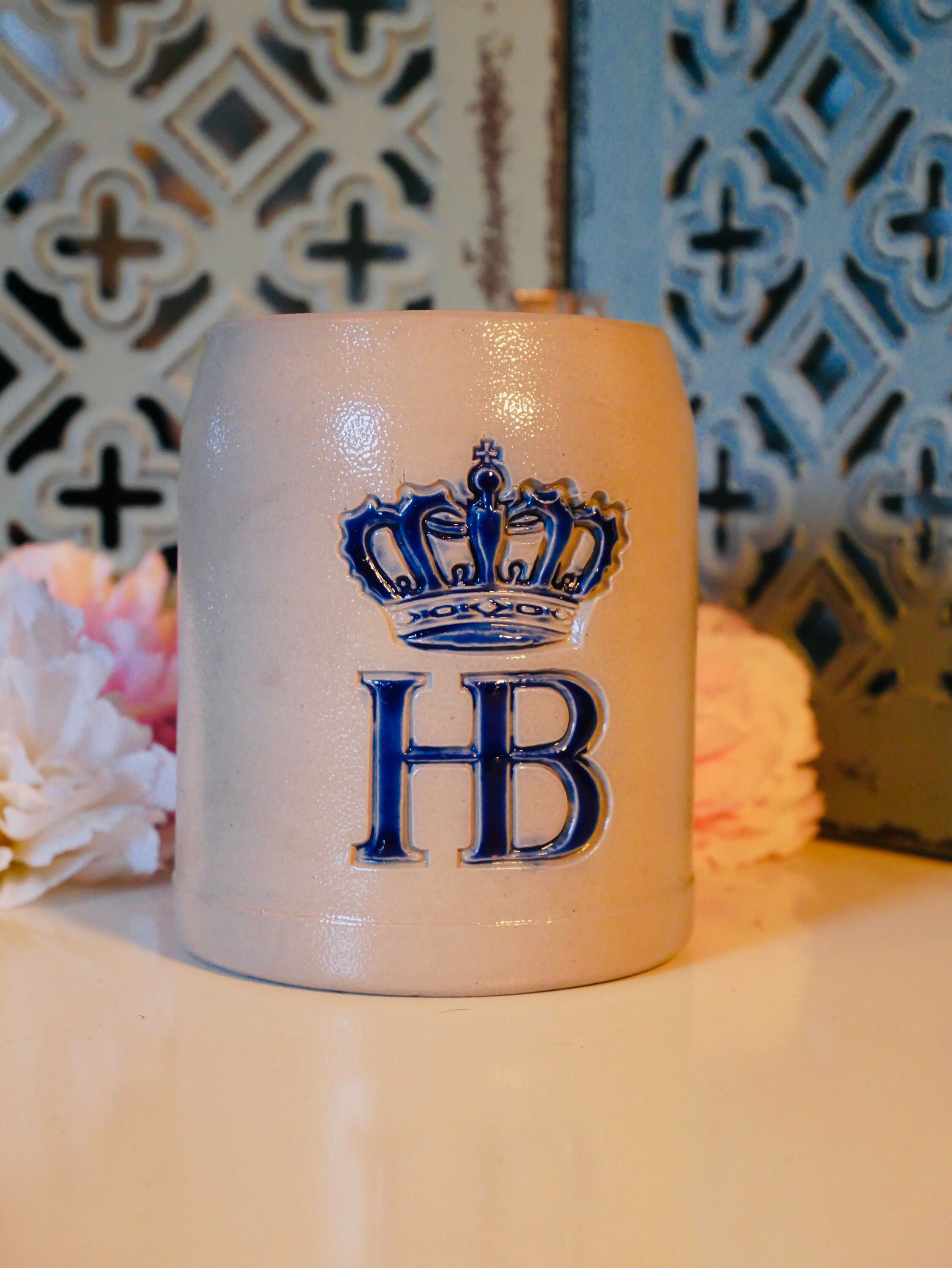 Chope à Bière en Céramique Hb Couronne Allemagne