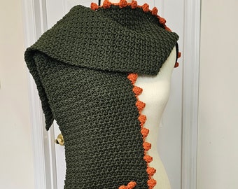 Crochet Hooded Pocket Scarf