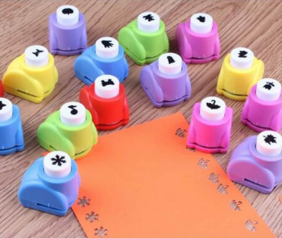 Mini Scrapbook Paper Hole Punch Craft Handheld Cutter UK Etsy