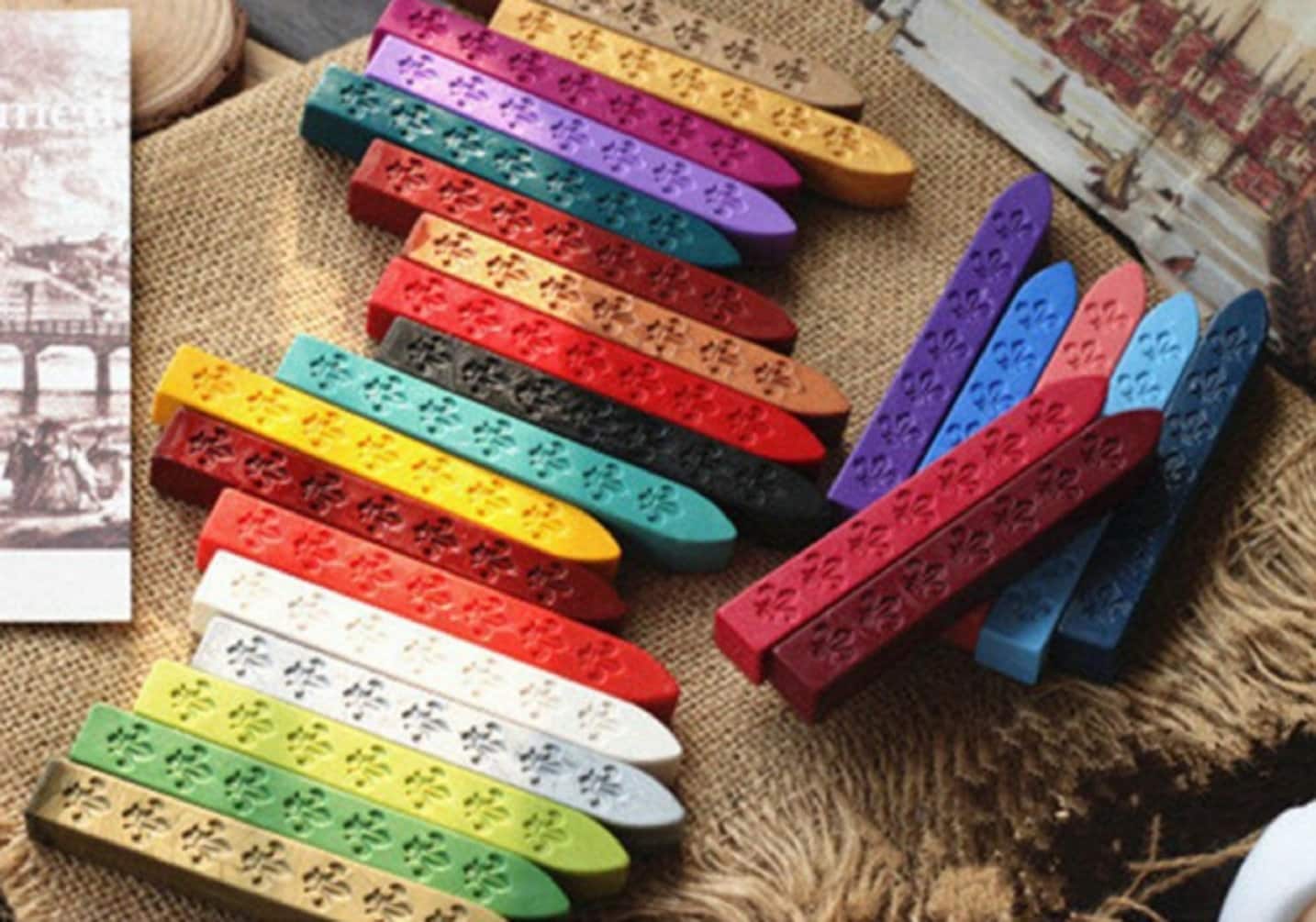 5x Traditional Wax Sealing Sticks Without a Wick for Letters Etsy UK