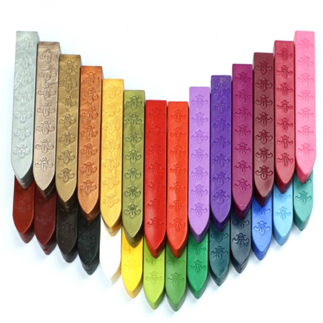 5x Traditional Wax Sealing Sticks Without a Wick for Letters Stamp Seal  Melting Candle Envelope Wedding Invitations New 