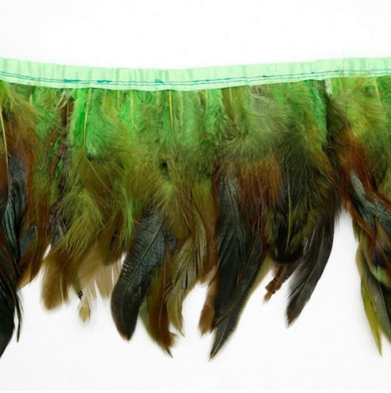 1 Meter Rooster Feather Trimmings Fringe Trim Sewing Costume Etsy UK