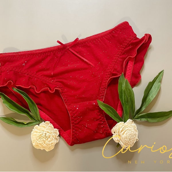 Sexy Red Star Bikini Female Pantis (Lady Size) Soft Cotton Panties