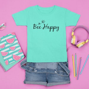 Bee Happy SVG + PNG Cricut Ausschnitt digitaler Download