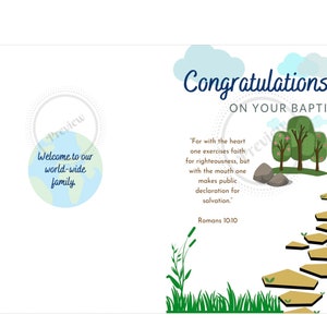 Congratulations on Your Baptism 5 X 7 Card - JW - Download &amp; Print ...