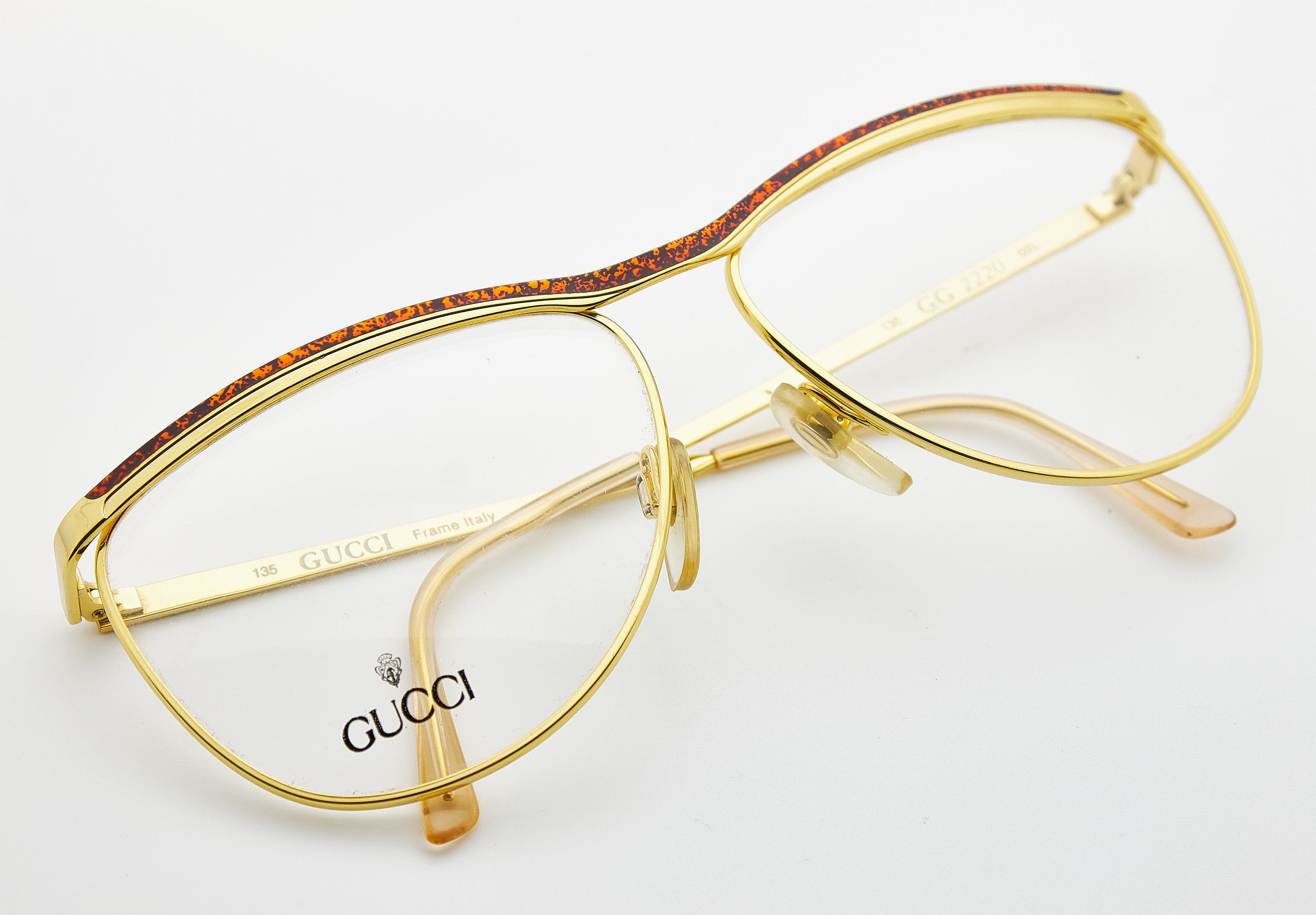 Gucci 2220 Vintage eyeglasses Frame NOS Occhiali Moda 80 Italy Etsy