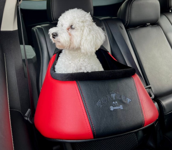 Portador de coche para perros, Cesta para perros, Cuero vegano, Regalo del  dueño del perro, Suministros para mascotas, Portador y producto de viaje,  Accesorios de viaje en coche, Booster, Viajes 