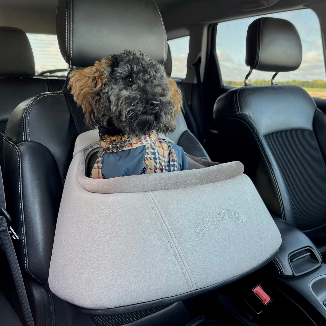 Dog Car Carrier for Miniature Poodle Eco Leather Puppy Basket Etsy