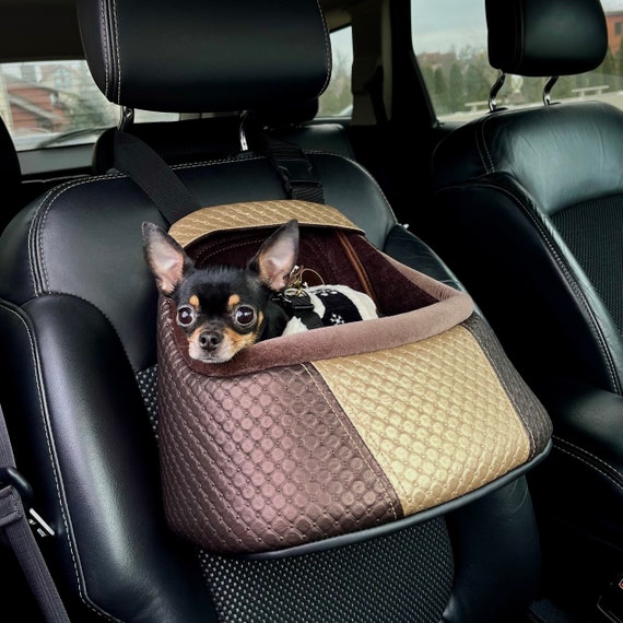 Chihuahua Car Seat Belt Cover - Black & Tan Chihuahua Car Seat Belt Cover - Black & Tan