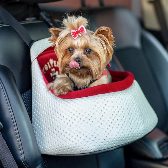 Yorkie Car Console Cover Yorkie Car Console Cover