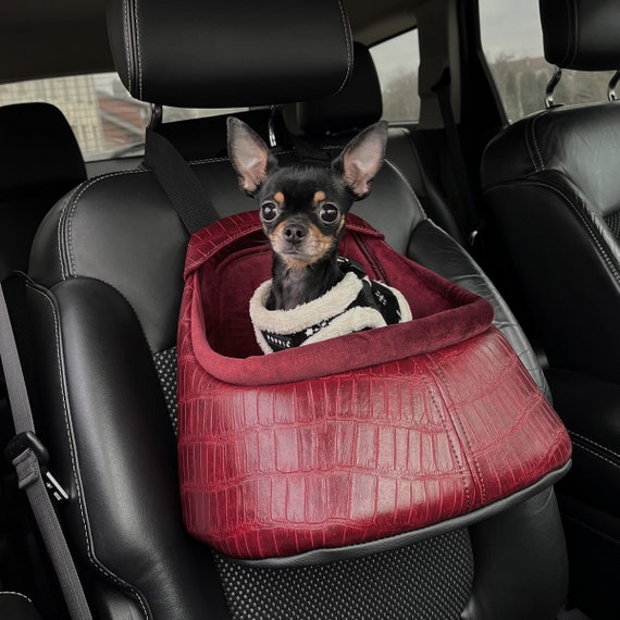 Siège d'auto pour chien, rehausseur de siège d'auto pour chien, siège d'auto  pour