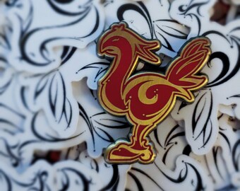 Red Chocobo Mini Pin