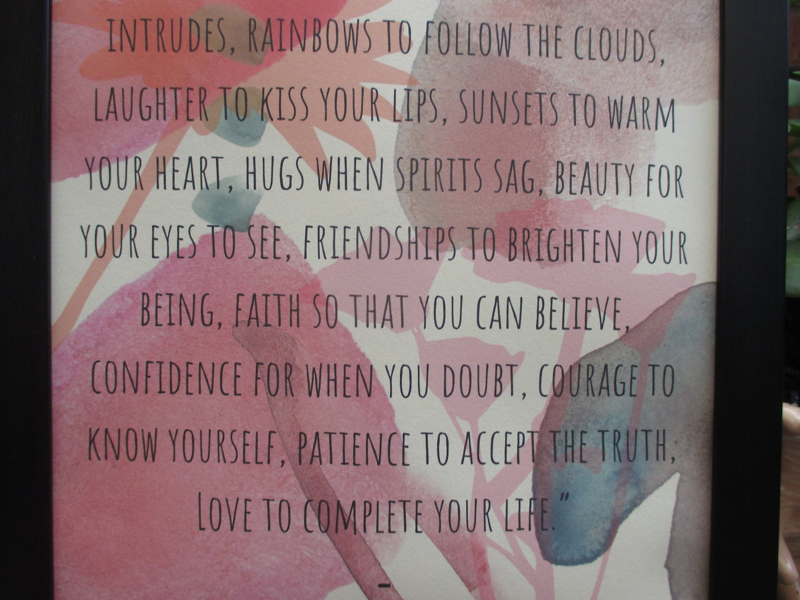 Ralph Waldo Emerson This is My Wish for You Quote Print 10 Etsy