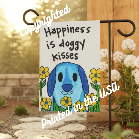 Personalized Afghan Hound "Rosie's Kisses" Custom Garden Flag