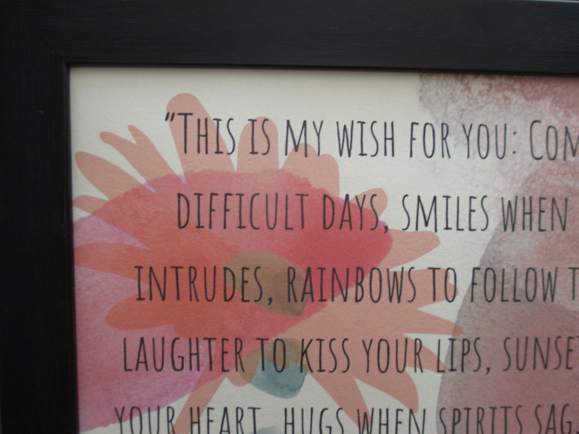 Ralph Waldo Emerson This is My Wish for You Quote Print 10 Etsy