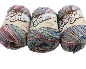 Painted Desert Cotton Yarn - Lily Sugar N Cream - 3 Skeins
