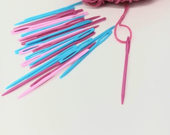 Plastic Safety Needles 7cm 10 count, Crochet needles, Knitting needles, Tapestry needles, Darning needles, Weaving needles, Crafting Tools