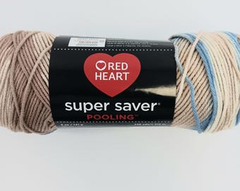 Red Heart Mirage Yarn: Super Saver Acrylic, Worsted Weight