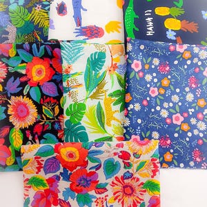 7 Pieces 19.7x15.7 cotton quilting fabric bundle, patchwork sewing fabric