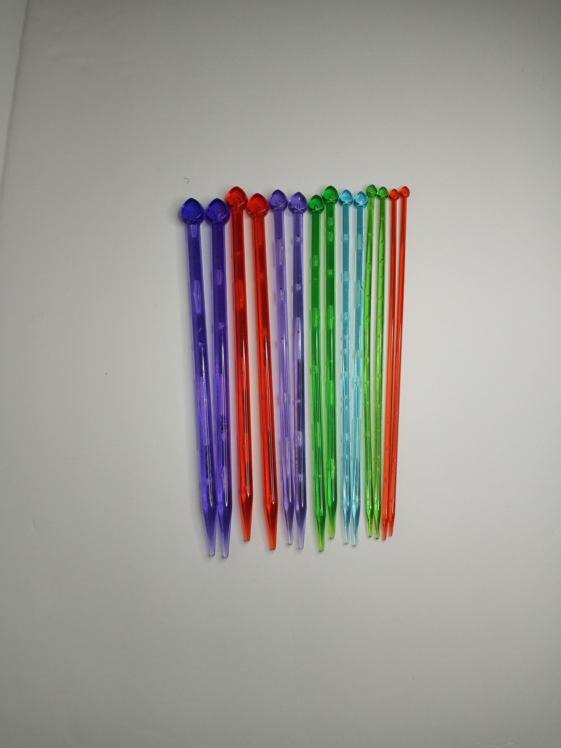 1pc 2mm-10mm Metal Knitting Needles Crochet Hook Weave Crochet Needles Mix  Color