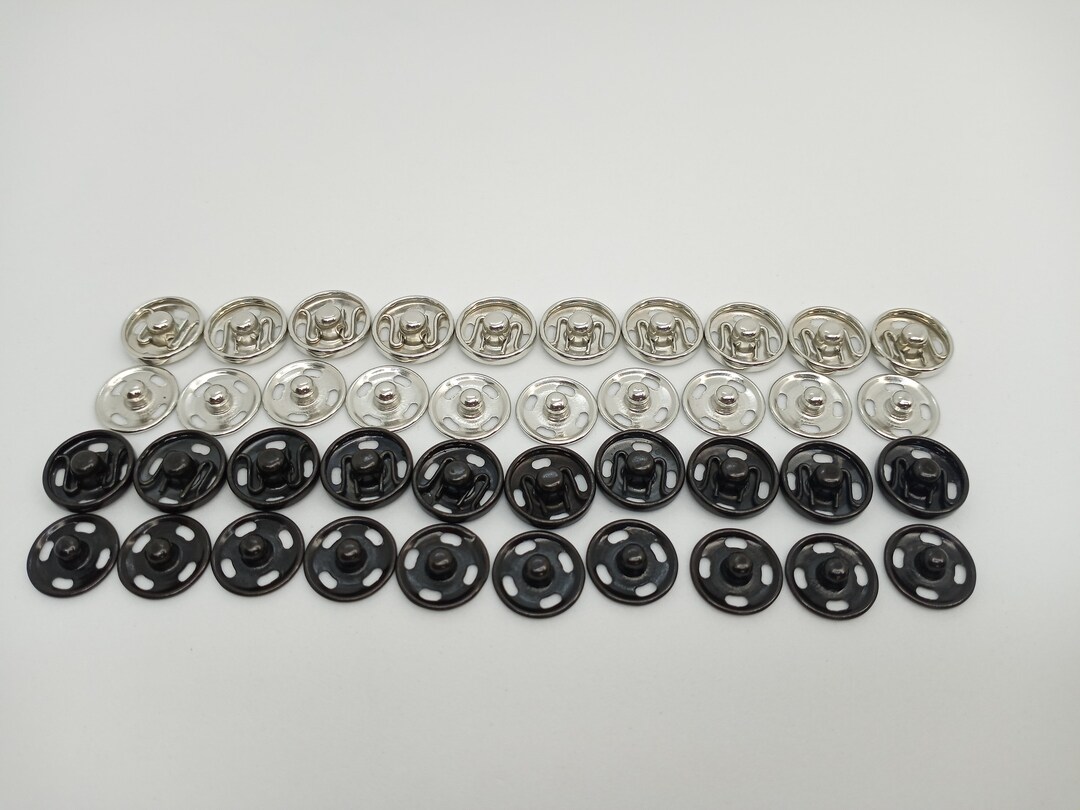 10 Sets of Sewon Snap Buttons 10mm Metal Snap Fasteners Etsy