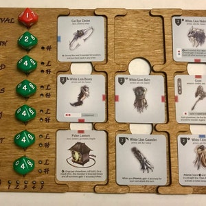 Kingdom Death : Monster – Inventaire et tableau de bord des personnages