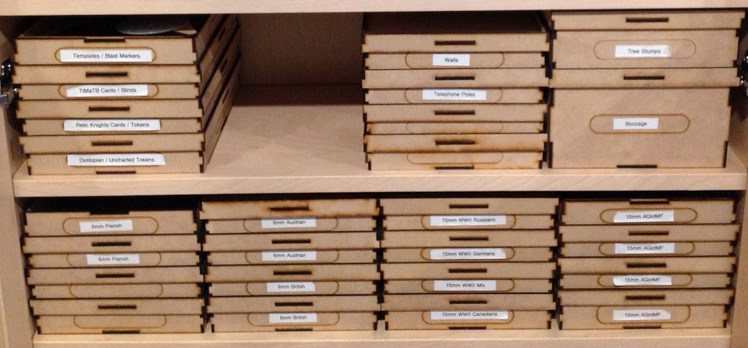 Storage Boxes Made to Fit Ikea Billy Bookcases Billy Organizers Etsy