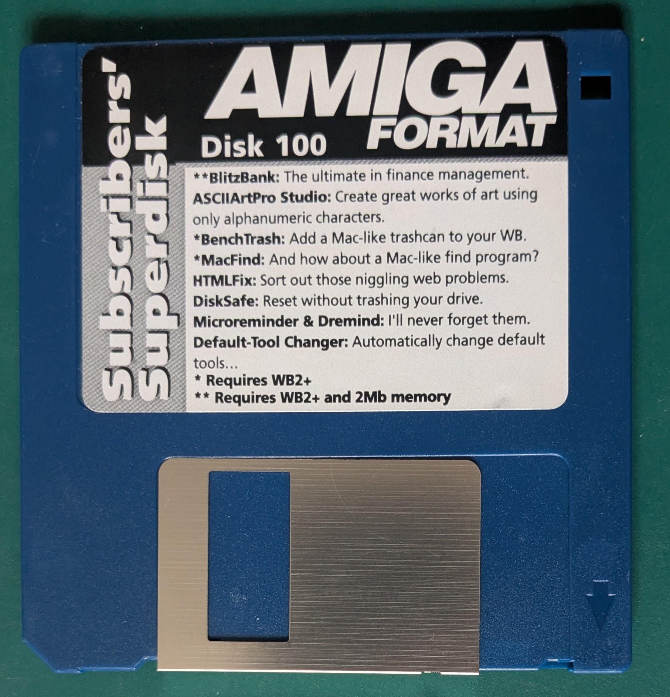 Amiga Format Disk 100 Subscriber Superdisk - Etsy