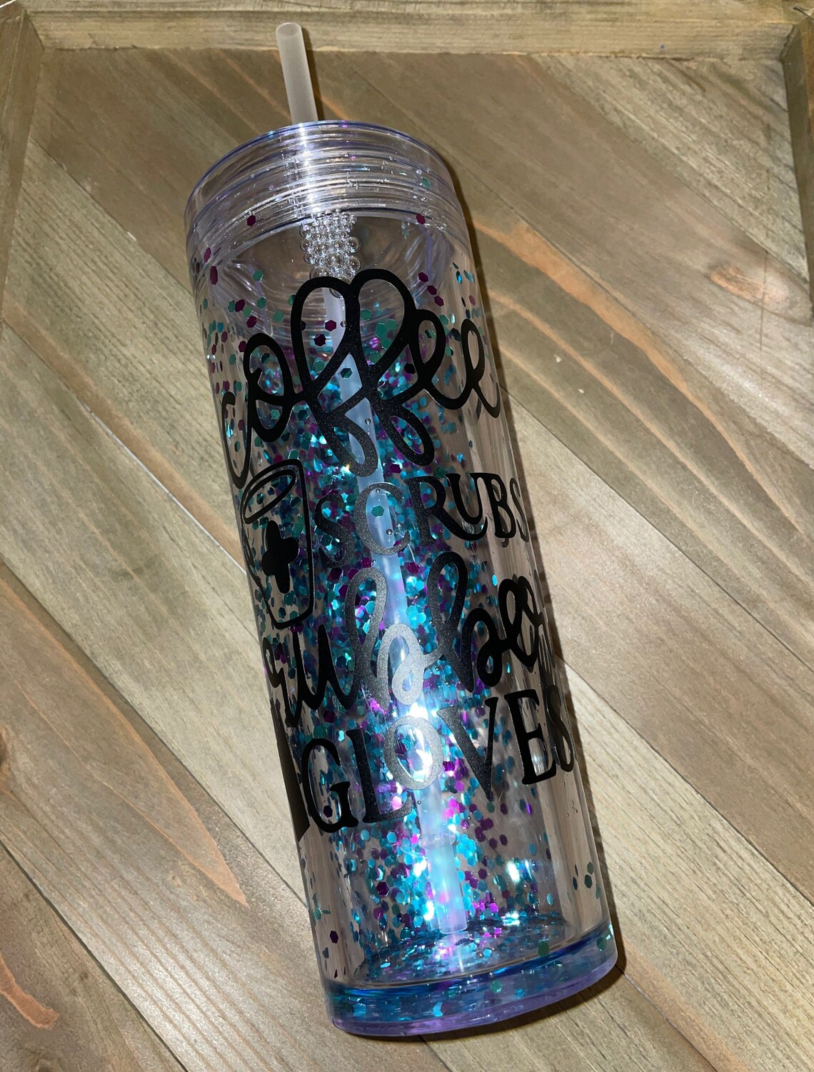 Scrub Life Snow Globe Tumbler Etsy